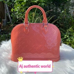 Louis Vuitton Alma Pm Vernis Pink Handbag